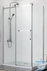 Душевое ограждение Azario Vancouver 120x80 AZ-NKF1131 L 800 профиль серебро, стекло прозрачное (без поддона)