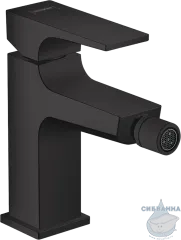 Смеситель для биде Hansgrohe Metropol 32520670 (с донным клапаном) (черный матовый)