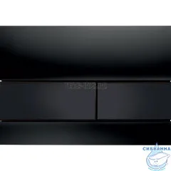 Кнопка смыва TECEsquare 9240809 (стекло черное, клавиши черные)