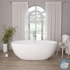 Акриловая ванна Grossman Classic GR-2503M 170x87 с каркасом (белый матовый)