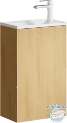 Тумба Aqwella Accent 42 c раковиной Малага 42 дуб золотой