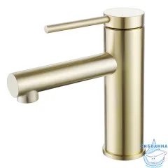  Смеситель для раковины ABBER Emotion AF8810G (без донного клапана) (золото матовое)
