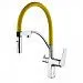 Смеситель для кухни с подключением фильтра Lemark Comfort LM3074C-Yellow (хром/желтый)
