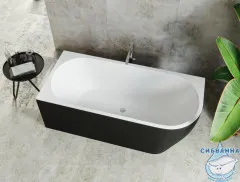 Акриловая ванна Aquanet Family Elegant L 180x80 (белый глянцевый/черный матовый)