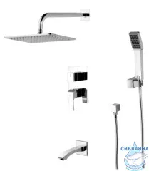 Встраиваемый смеситель для ванны Lemark Unit LM4522C с душевым гарнитуром