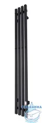 Полотенцесушитель электрический Grois Quartet GR-125 R 18×150 (черный матовый)
