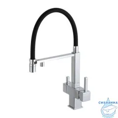 Смеситель для кухни Gappo G4395-50 (хром/черный)