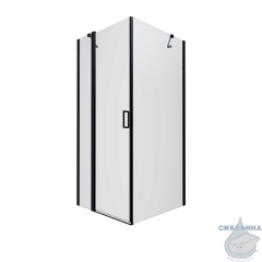 Душевое ограждение Тритон Йота 90x90 профиль черный, стекло прозрачное Щ0000054032 (без поддона)