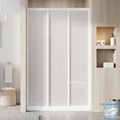 Дверь в нишу Ravak Supernova ASDP3-80 профиль белый, стекло пеарл
