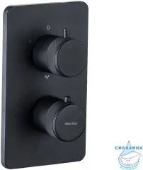Встраиваемый смеситель для ванны Allen Brau Priority 314365 (черный матовый)