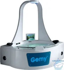 Акриловая ванна Gemy G9070 O 170х170 с гидромассажем