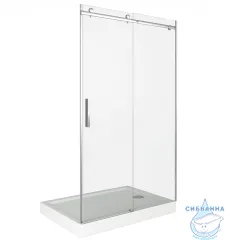 Дверь в нишу Bas Galaxy WTW-120-C-CH профиль хром, стекло прозрачное