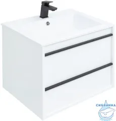  Тумба под раковину Aquanet Lino 60 см 253901 белый матовый