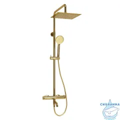 Душевая система Wasserkraft 250 1 режим A188.256.207.PG Thermo (золото глянцевое)