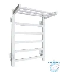 Полотенцесушитель электрический Санприз Контур с полкой П6 40х60 (белый матовый)