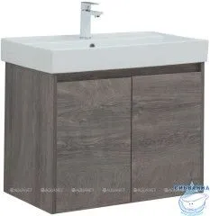 Тумба Aquanet Nova Lite 75 с раковиной Латина 75 дуб рошелье 