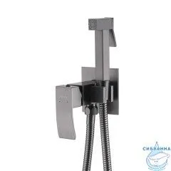 Встраиваемый смеситель с гигиеническим душем ABBER Wasserfall AF8625NG (никель )