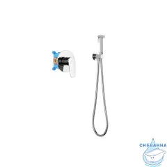 Встраиваемый смеситель с гигиеническим душем Aquatek Бетта AQ1119CR (хром )