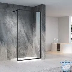 Walk-in Veconi Korato 70 профиль черный, стекло прозрачное KR81B-70-01-C8