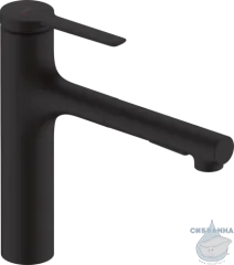 Смеситель для кухни Hansgrohe Zesis M33 74801670 (черный матовый)