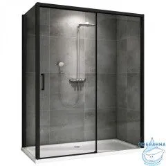 Душевое ограждение ABBER Komfort 160x100 AG93160B-S102B профиль хром, стекло прозрачное (без поддона)