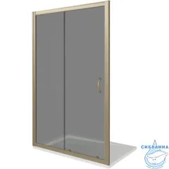 Дверь в нишу Bas Jazze WTW-120-B-BR профиль бронза, стекло тонированное