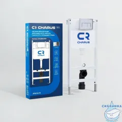 Инсталляция для унитаза Charus City с кнопкой смыва Minimalista хром глянец CR.200.21.01
