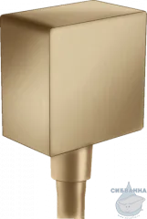 Шланговое подсоединение Hansgrohe 26455140 (шлифованная бронза)