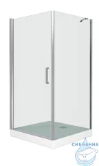 Душевое ограждение Bas Pandora CR-100-C-CH профиль хром, стекло прозрачное (без поддона)