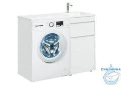 Тумба Aquanet Токио 48 239289 R белый глянец с раковиной Даллас 110