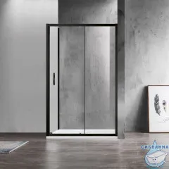 Душевое ограждение Azario Milton 120x80 профиль черный, стекло прозрачное AZ-ND1131-R 1200 BLACK (без поддона)