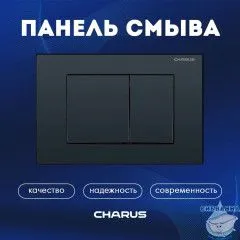 Кнопка смыва Charus Minimalista FP.310.DW.01 черный матовый