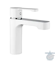 Смеситель для раковины Gappo G1002-8 (без донного клапана) (белый)