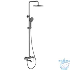 Душевая система Gappo G2406-9 250 1 режим (оружейная сталь)