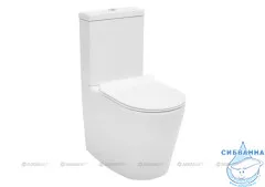 Унитаз напольный безободковый Aquanet Rimless Atago 203350 (с сиденьем Soft Close (микролифт) ) без бачка