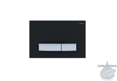 Кнопка смыва Aquatek Slim KDI-0000031 черный\никель