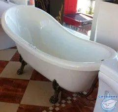 Ванна из литьевого мрамора New Line Sanitary Даллас King Size на ножках 174х81