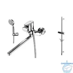 Смеситель для ванны Lemark Point LM0379C с аксессуарами (хром)