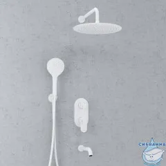 Душевая система Wasserkraft 300 1 режим A85161 (белый матовый)