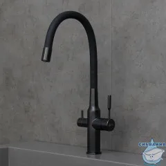 Смеситель для кухни Lemark Expert LM5083BL-Black (черный матовый)
