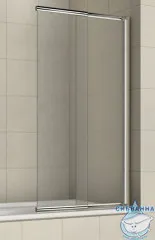 Шторка для ванны Azario Merrit 100x140 профиль серебро, стекло прозрачное AZ-NF6122 1000