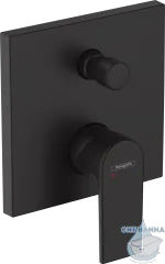 Встраиваемый смеситель для ванны Hansgrohe Vernis Shape 71468670 (черный матовый)