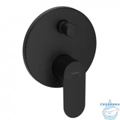 Смеситель для ванны встраиваемый Hansgrohe Rebris S 72466670 (черный матовый)