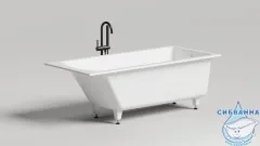 Ванна из искусственного камня Salini Cascata 170x75 (материал Sapirit, белый глянцевый)