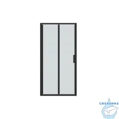 Дверь в нишу Encanto Belloblack 100 профиль черный, стекло прозрачное 