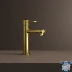 Смеситель для раковины Iddis Duna DUNMG00i01 (без донного клапана) (золото матовое)