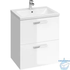  Тумба Cersanit Melar 60 белый с раковиной Cersanit Como 60
