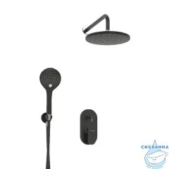 Душевая система Wasserkraft 230 1 режим A16777 (черный матовый)