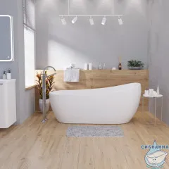 Акриловая ванна Grossman Galaxy GR-1403M 170x75 с каркасом (белый матовый)