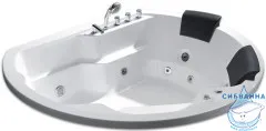 Акриовая ванна Gemy G9053 B 185х162 с гидромассажем